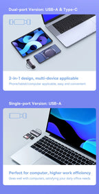 Baseus Kartenleser USB C & USB3.0 zu SD Micro SD TF Speicherkartengerät 104 MB/s 2 TB Smart Card Reader für Laptop-Zubehör