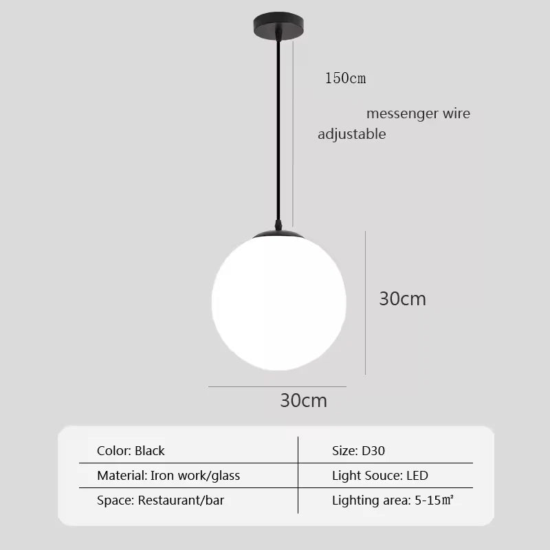 Nordische Glaskugel Pendel leuchten Messing schwarz Hängelampe modernes Wohnzimmer Esszimmer Schlafzimmer Dekor Decken leuchte Haus Lampen für Schlafzimmer Wohnzimmer Korridor Licht Balkon Lichter Decken leuchten