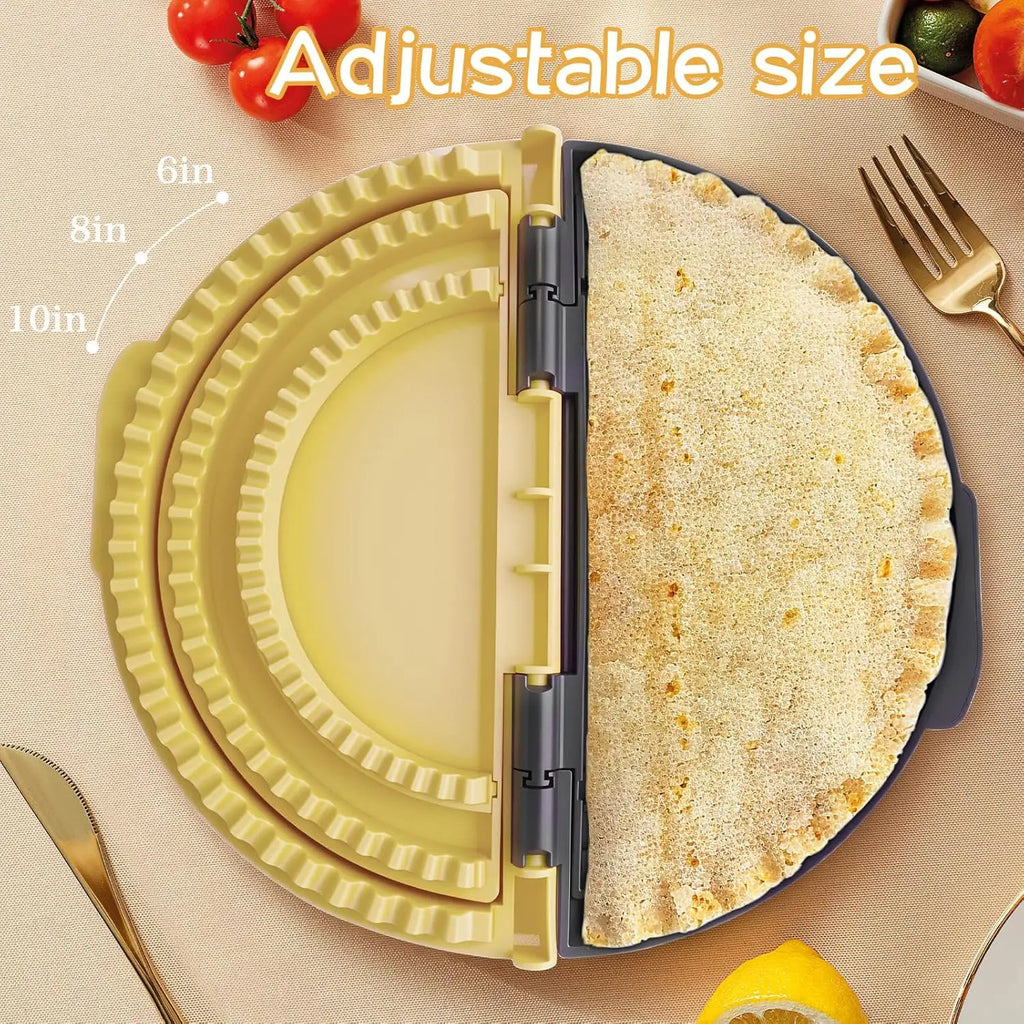 3-in-1 Tortilla Sealer, Tacos Tortilla Crimper Maker, einstellbare Größe, für 6"-10" Kruste, machen versiegelte Quesadillas, Tacos, Burritos