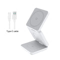 Kabelloses Ladegerät für iPhone 3 in 1 faltbare magnetische kabellose Ladestation für iPhone 15 14 13 12 Pro Max Ladestation