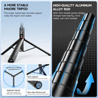 TOKQI C10 Selfie Stick Stativ – 1,83m / 72 Zoll, Bluetooth, Aluminium | iPhone & Android
