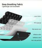 Airbag-Reisekissen, leichtes, atmungsaktives Reisesitzkissen, hoher Rückpralldruck, tragbares 3D-Luftzellen-Sitzkissen-Dekor