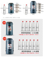 TAFUCO Lunchbox, tragbarer Aufbewahrungsbehälter für Lebensmittelwärmer, Wärmeerhaltung, Bento-Lunchbox, Lunchbox aus Edelstahl 316, für Kinder