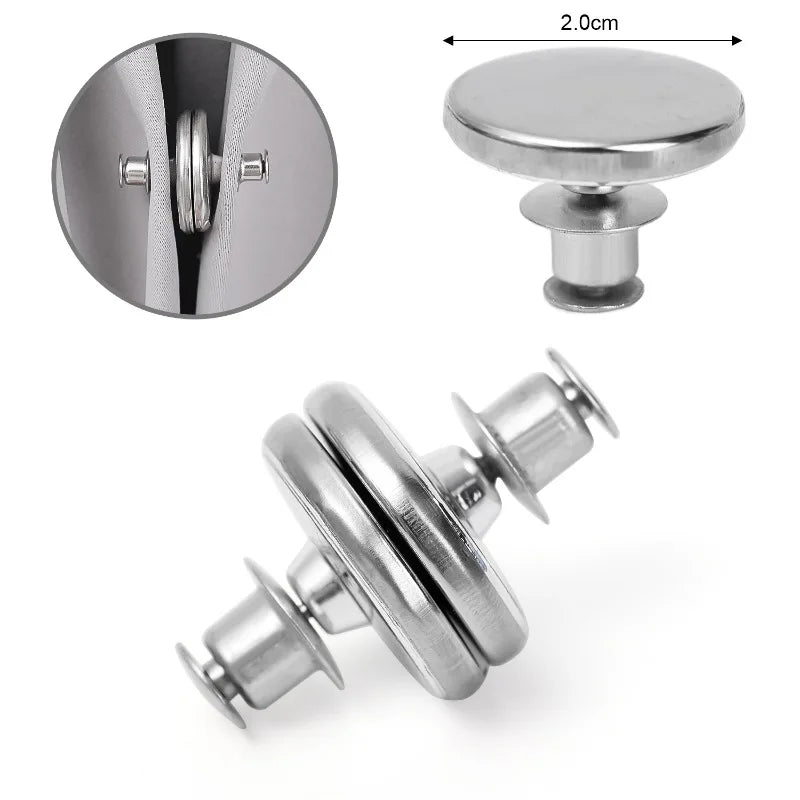 Magnetische Vorhangschnallen nagelfrei – Metall-Clip, 17/20/25 mm, 2–40 Stück