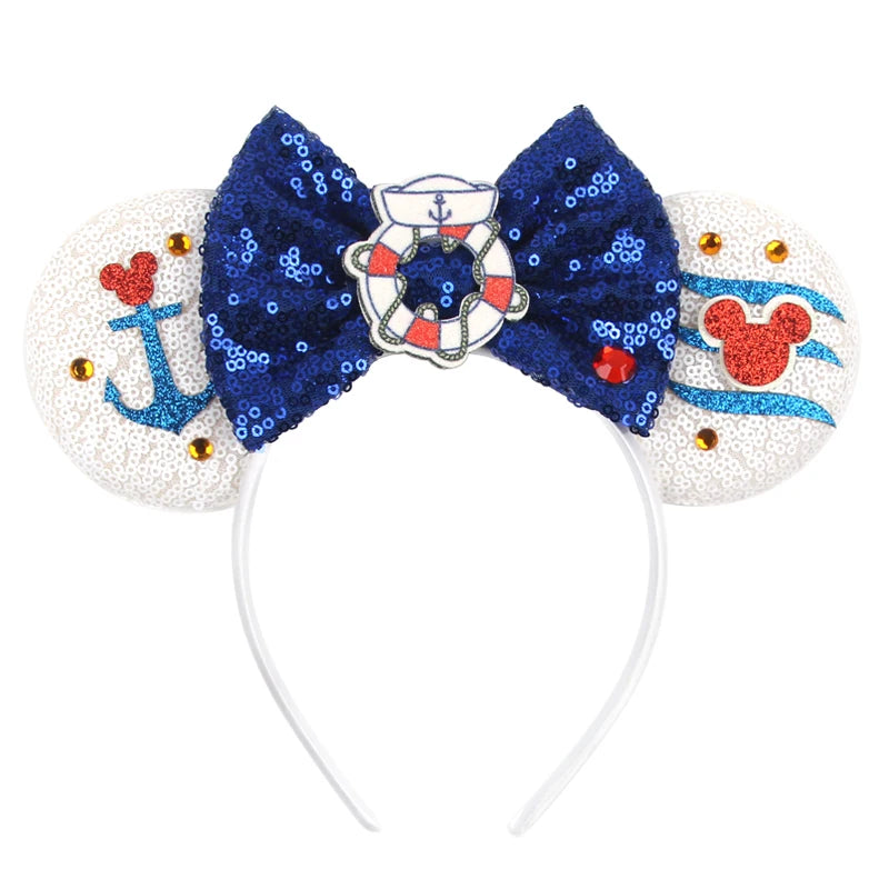 Prinzessin Haarreif mit Pailletten-Bogen – Disney-Motive, Halloween & Party | Damen & Kinder