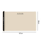 Elektrisches Wärmtablett, Speisenwärmerplatte, faltbar, tragbar, Smart Food, schnelle Erwärmematte, elektrisches Wärmtablett mit 3-Temp-Einstellung