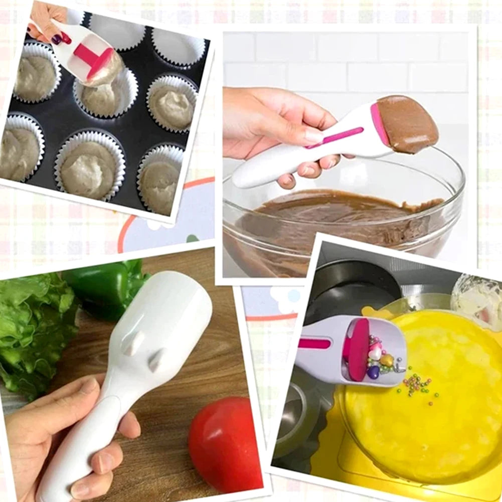 Teigportionierer mit Federmechanismus – Gleichmäßige Portionen für Cupcakes, Muffins & Pancakes | Stookits