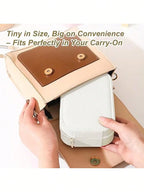 LED-beleuchtete Make-up-Tasche mit Spiegel – wiederaufladbarer Reise-Kosmetik-Organizer, verstellbare 3-Farben-Beleuchtung, Schmuckaufbewahrungskoffer