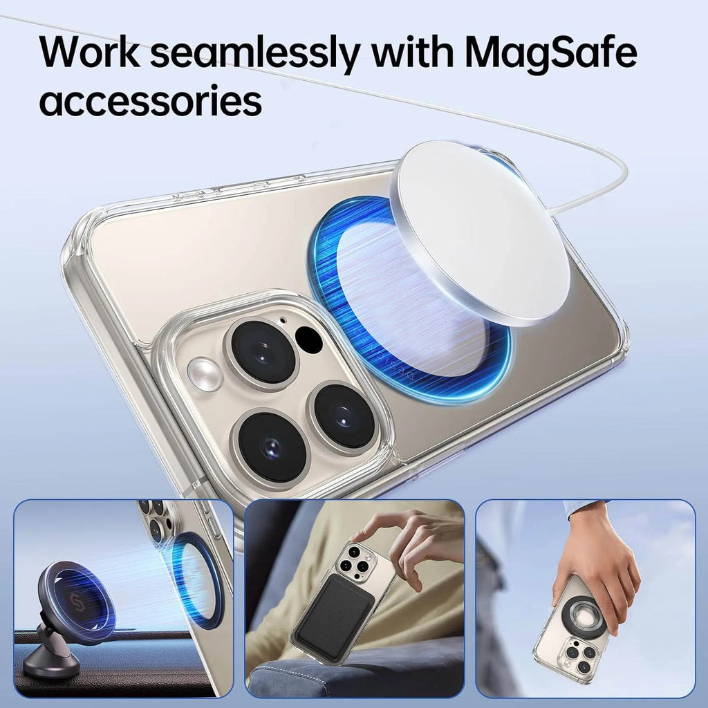 Vakuum-Magnet-Telefonhalter, Magsafe-Saugnapf-Telefonhalter, 360 ° verstellbarer magnetischer Telefonhalter, faltbar im Taschenformat