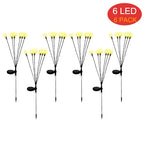 12LED Solar Glühwürmchen Lichter Solar Garten Feuerwerk Licht Im Freien Wasserdichte Wiegenden Licht für Hof Terrasse Pathway Dekoration