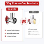 2024 Edelstahl Slicer/Shredder Aufsatz für Kitchen aid Stand mixer, Salat maschine mit Gemüses ch neider, Salat maschine,