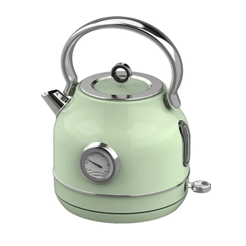 Retro-Frühstücksset, Geräte, 4-Scheiben-Toaster, elektrischer Wasserkocher und Toaster-Set, Saftmixer