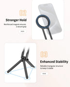 Ulanzi MA30 Magsafe Telefonstativ, doppelseitiger magnetischer Telefonhalter, Telefonständer für iPhone 16, 15, Outdoor-Reisen, Vlog, Live-Streaming