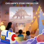 Story-Projektionsmaschine, Nachtlicht, integrierte 4 Audio-Story-Karten, Geschenk für Kleinkinder und Kinder, Mädchen, Jungen ab 3 Jahren