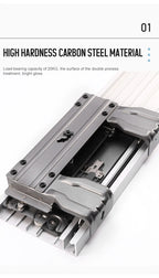 Möbelbeschläge in Sondergröße, Schlafzimmer, Aluminium, eingebetteter Kleiderschrank, Platzierungstür, koplanare Dämpfung, Schiebesystem