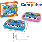 Bildungstablett-Spielzeug für Kinder, Alphabetisierung ab 3 Jahren, Mathematik, Musiklernen, Doppel als elektronische Tastatur, Geburtstags-Weihnachtsgeschenk