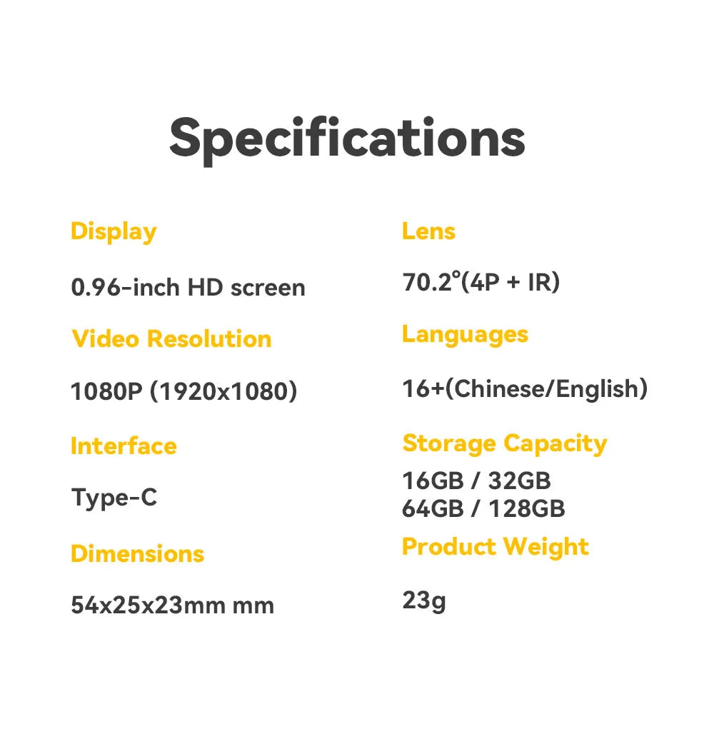 Mini Daumenkamera K30 – HD 1080P Schlüsselanhänger Kamera