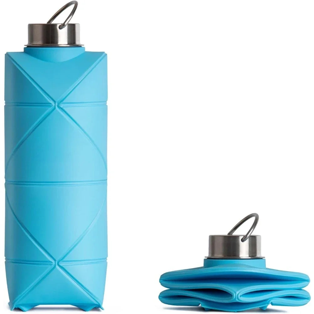 1pc Wasser flasche tragbare und kreative Silikon Falt wasser Tasse für Camping Wandern und Reisen