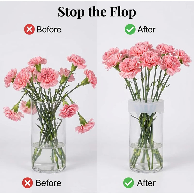 Silikon-Blumengitter für Vasen – Flexibler Blumenstielhalter, Wasserdicht & Wiederverwendbar | DIY