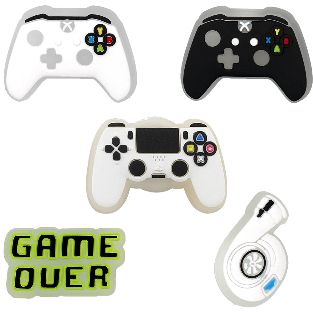 1–5 Stück neue Weihnachts-LED-Schuhanhänger, niedlicher Weihnachtsmann, Katze und Hund, Pin-Zubehör für Sandalen, Schuh-Clogs, Schnalle, Weihnachtsgeschenke