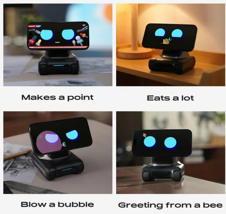 LOOI Roboter Smart Toy Verwandeln Sie das Smartphone in einen Desktop-Roboter. Magnetische mobile KI-Geste, Gesichtserkennung, GPT-Sprachdialog-Spielzeug