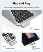 ORICO FlashPod 1 TB MINI magnetische tragbare SSD bis zu 2000 MB/s ProRes mit Direktstecker für iPhone 15 16 Serie, Tablets, Laptop