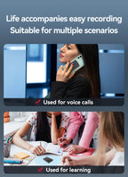 AI ChatGPT App Telefonanruf Aktivierter Diktiergerät Transcribe Summarize Smart Magnet Adsorb 8-128 GB Ultradünnes Kartendiktiergerät