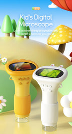 Kindermikroskop, 1000-fache Vergrößerungsmikroskop, 200 Megapixel, mit LED-Foto- und Videofunktion, Lernspielzeug, Wissenschaft für Kinder