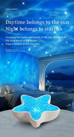 Seestern LED Tisch Lampe Aurora Projektor Lampe Starry Sky Nordlicht Nacht Lampen Schlafzimmer Dekoration Atmosphäre Nacht Licht