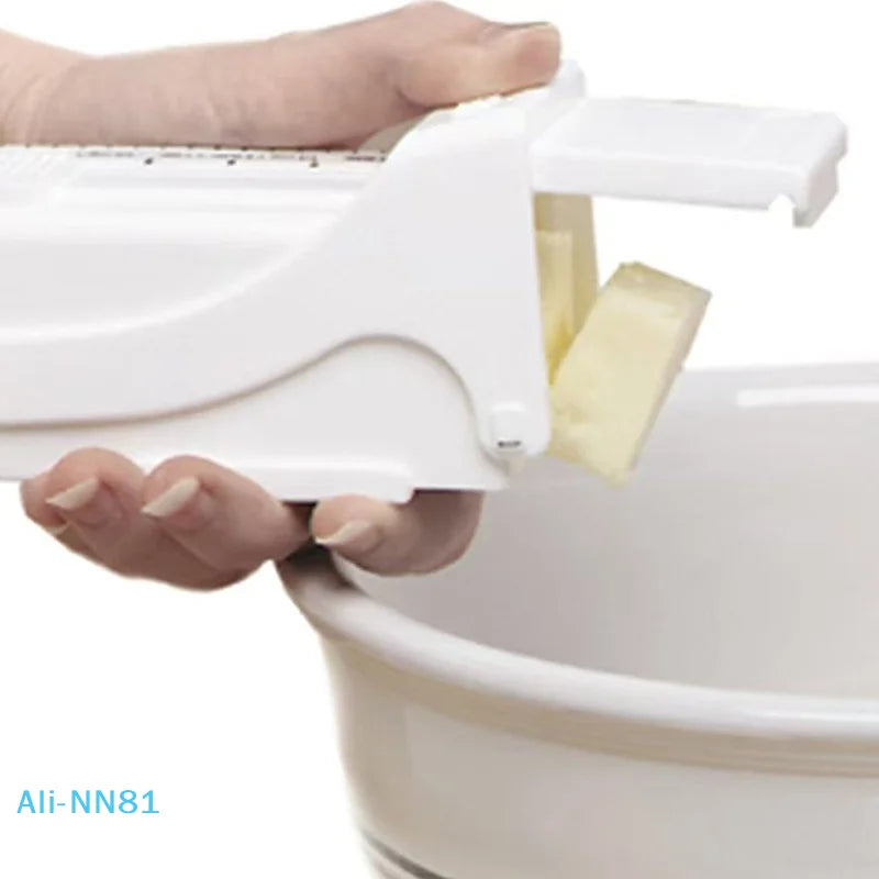 【N】Einstellbarer Butter-Käse-Spender mit Edelstahlklinge für die Herstellung von Brot, Butterschneiden, Backwerkzeuge, Käse-Splitter