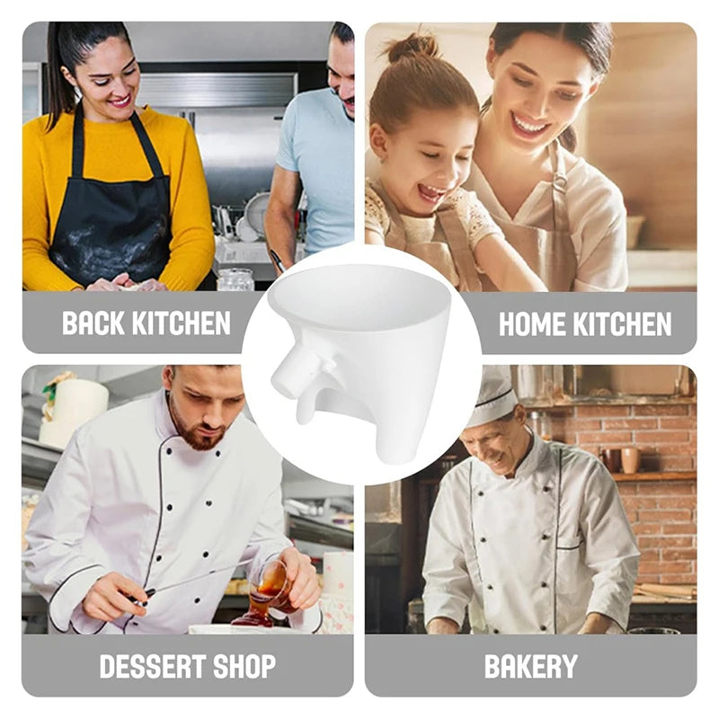 Mehltrichter für KitchenAid Artisan KSM150 5L – ABS, Spritzschutz, 2 Größen, 5 Farben