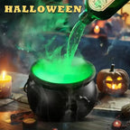 Halloween Hexenkessel mit LED & Nebelmaschine – Schwebende Tränkflasche, Grüner Nebel