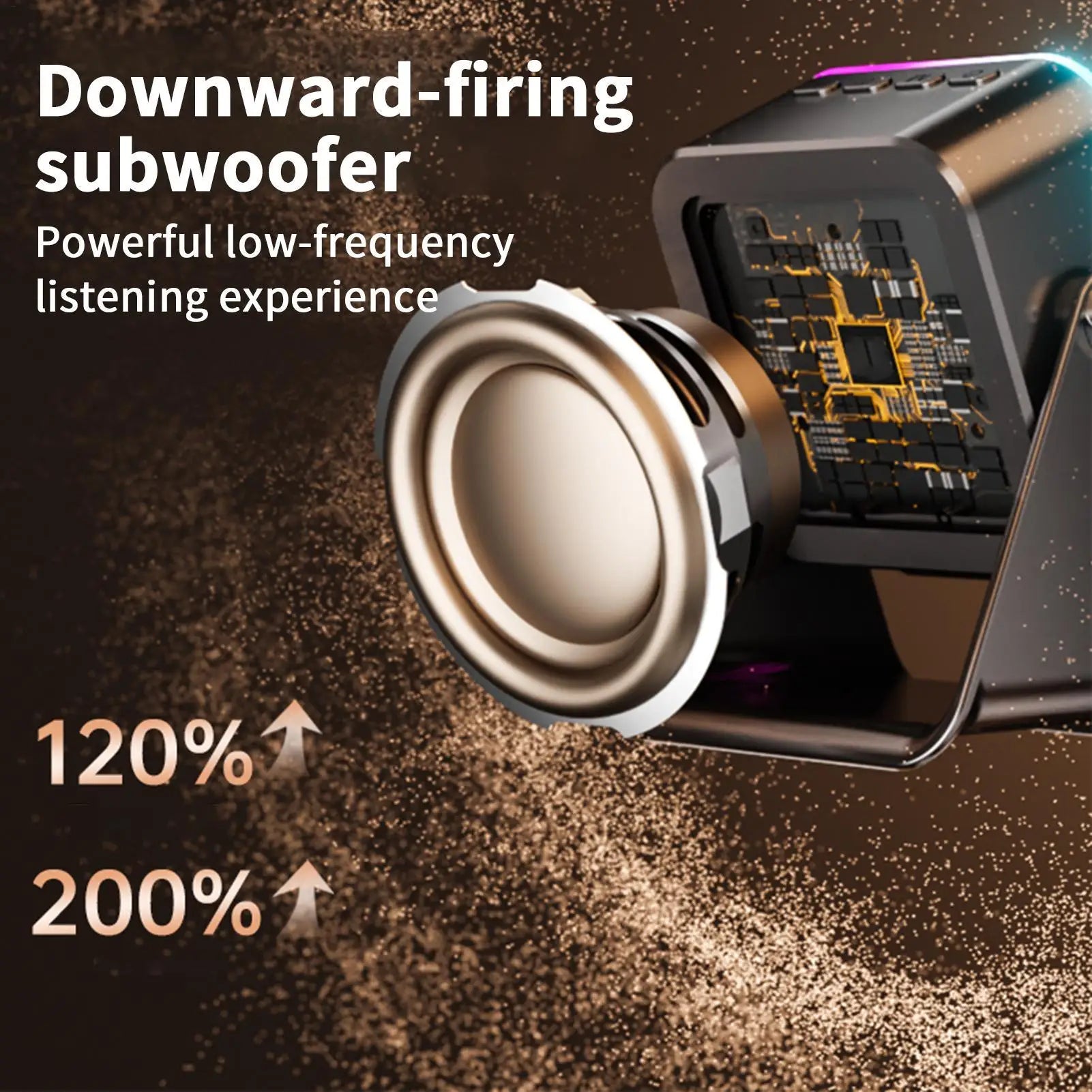 Induktionslautsprecher für Telefon mit leichter faltbarer Station, 10 W, Telefonhalter, kabelloser Ladegerät-Lautsprecher für Zuhause, Büro, Reisen