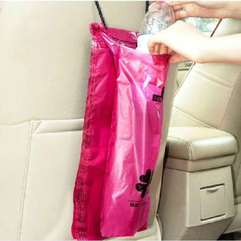 50 Stück Auto Einweg Müllsäcke, selbstklebende Müllhalter, Auto Interieur, Büro, Küche, Müll Aufbewahrung, Beutel biologisch abbaubar