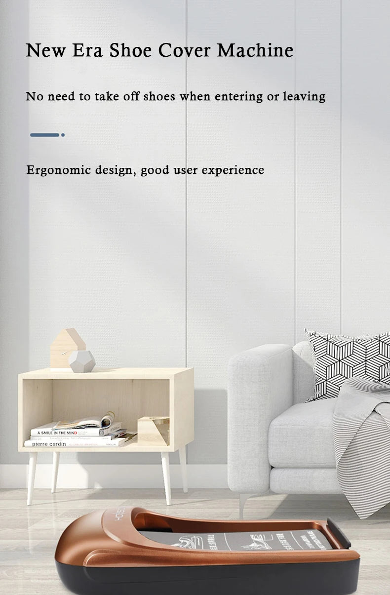 Schuhüberzugspender, Einweg-Schuhüberzugspender, wasserdicht, rutschfest, Schuhüberzugspender für den Innenbereich, Schuhüberzug-Fußpedalmaschine, Laminiergerät