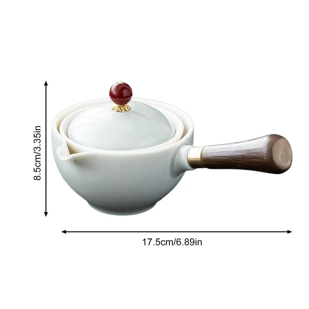 Keramik Teekanne Chinesische Gongfu Teekanne 160 ml Tee Maker Infuser 360 Rotation Einzigen Topf Tragbare Chinesische Gongfu Tee Liefert