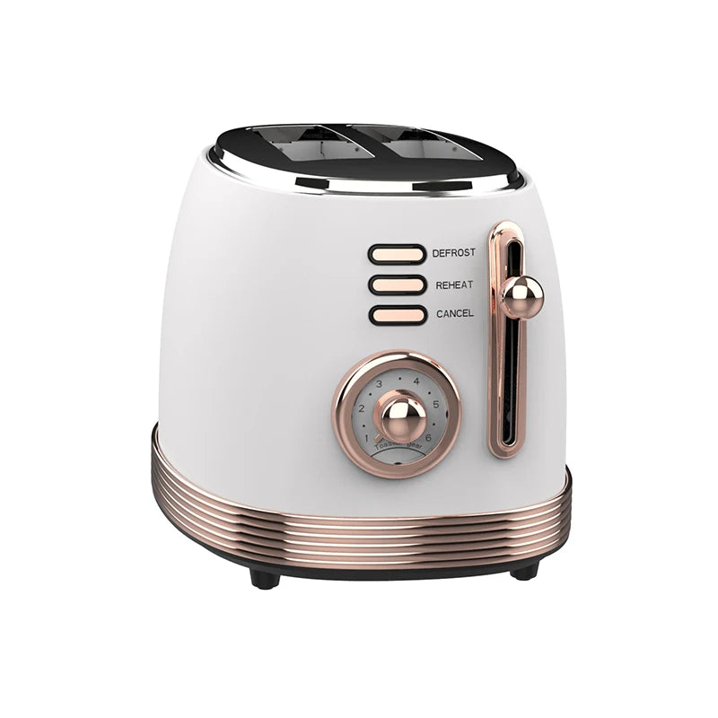 Retro-Frühstücksset, Geräte, 4-Scheiben-Toaster, elektrischer Wasserkocher und Toaster-Set, Saftmixer