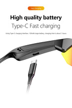 Radfahren Bluetooth Smart Brille, Technologie Audio Anruf, Remote Headset, Sonnenbrille, Sport Fahren, Musik Ohrhörer, Kopfhörer