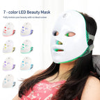 Wiederaufladbare LED-Gesichtsmaske, 7 Farben, LED-Photon-Schönheitsmaske, Hautverjüngung, Zuhause, Gesichtsstraffung, Aufhellung, Hautpflege, Schönheitsmaske
