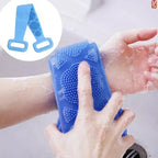 Silikon-Rückenwäscher für Duschbad, Körperbürste, Rückenwascher mit Griff für Männer und Frauen, Tiefenreinigung, Massage, Haut