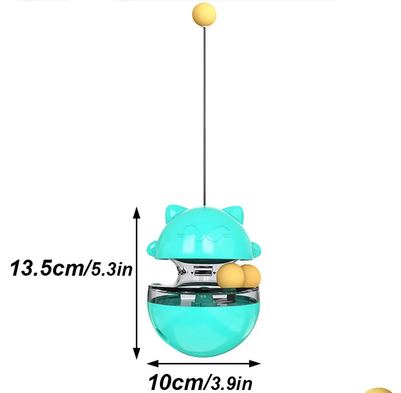 Neue lustige Katze Stick Katze Spielzeug Tumbler Leck Lebensmittel Ball Katze lindern Langeweile Tumbler Heimtierbedarf spielen mit Lebensmittelspüler selbst