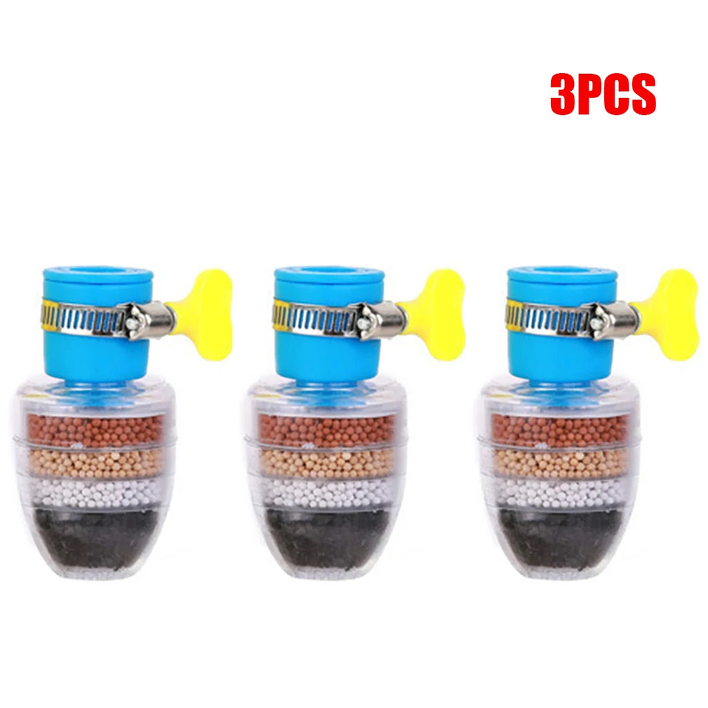 6-lagiger Wasserhahn-Wasserfilter, Wasserhahn-Reiniger 360 °   Drehbare Kokosnusskohle-Düse für Wasserhahn, Küche, Haushaltswasserfilter