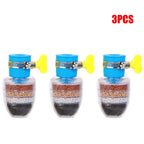 6-lagiger Wasserhahn-Wasserfilter, Wasserhahn-Reiniger 360 °   Drehbare Kokosnusskohle-Düse für Wasserhahn, Küche, Haushaltswasserfilter