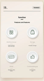 2-in-1-Baby-Haarschnitt- und Friseurkamm zum Trimmen von Pony und gebrochenem Haar, Pony-Trimmer, manuell, tragbar, für Kinder