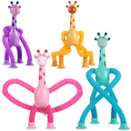 Kinder Saugnapf Spielzeug Pop Tubes Stress Relief Teleskop Giraffe Hand Spielzeug Sensorischen Faltenbalg Spielzeug Anti-stress Squeeze Spielzeug geschenk