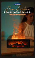 Kamin-Aroma-Diffusor für ätherische Öle, bunter Flammen-Luftbefeuchter mit Timer-Fernbedienung für Zuhause, Schlafzimmer, Büro, Festival, Geschenke