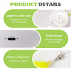 Motion Cat Toy, 2025, Neu Wusel Wurm Katzenspielzeug mit Saugnapf, Smart Motion Katzen Spielzeug mit Wurmdesign Wand & Window Mo