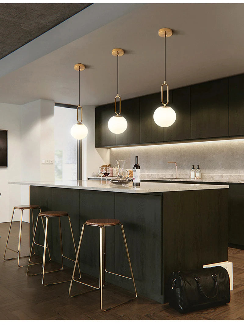 Moderne Glas LED Anhänger Lichter Wohnzimmer Schlafzimmer Innen Beleuchtung Restaurant Bar Wohnkultur Hängen Lampe Decke Kronleuchter