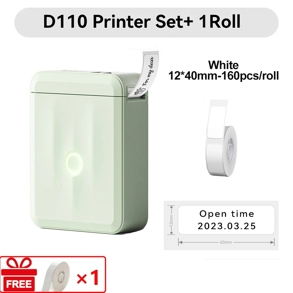 Niimbot D110 Mini Handlicher Thermodrucker Kabellose Etikettenmaschine