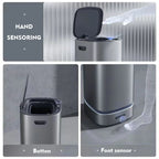 13L Smart Mülleimer mit automatischer Verpackung Müllsack Badezimmer Toilette Mülleimer Automatische Close Bag Adsorption Papierkorb